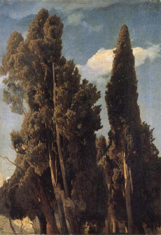 Johann Wilhelm Schirmer Cypresses Norge oil painting art